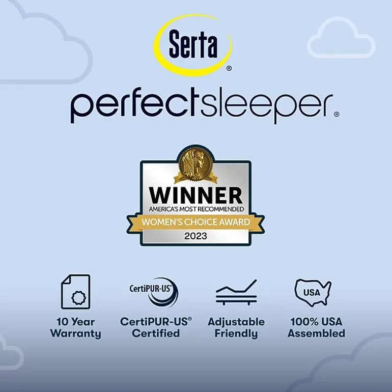 Serta Perfect Sleeper Cobalt Calm 12" Extra Firm - Mattress + Box Spring
