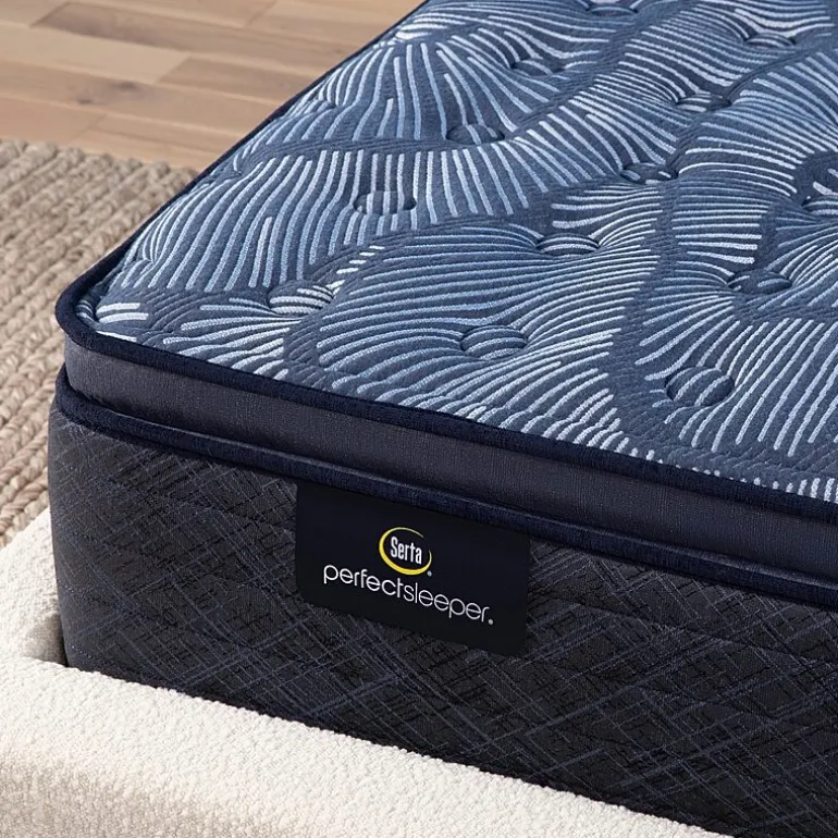 Serta Perfect Sleeper Cobalt Calm Plus 14.5" Medium Pillow Top - Mattress + Box Spring