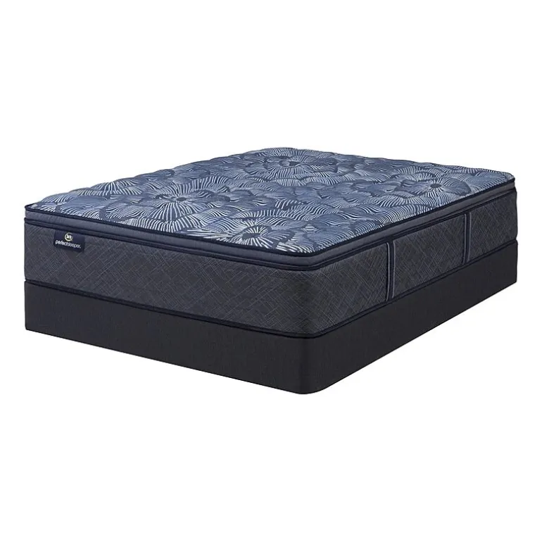 Serta Perfect Sleeper Cobalt Calm Plus 14.5" Medium Pillow Top - Mattress + Box Spring