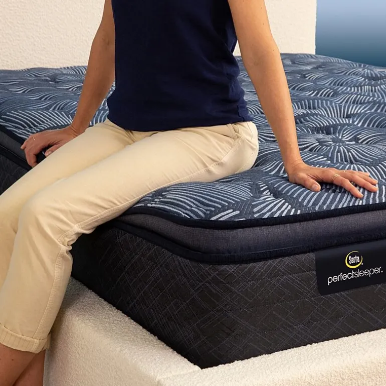 Serta Perfect Sleeper Cobalt Calm Plus 14.5" Medium Pillow Top - Mattress + Box Spring