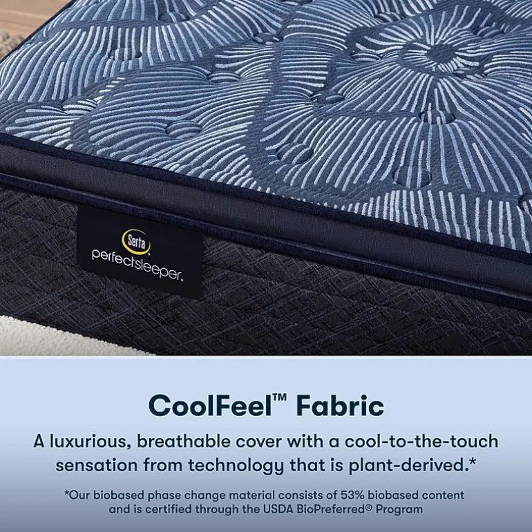 Serta Perfect Sleeper Cobalt Calm Plus 14.5" Medium Pillow Top - Mattress + Box Spring