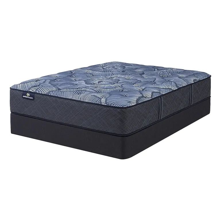 Serta Perfect Sleeper Cobalt Calm 13.25" Plush Tight Top - Mattress + Box Spring