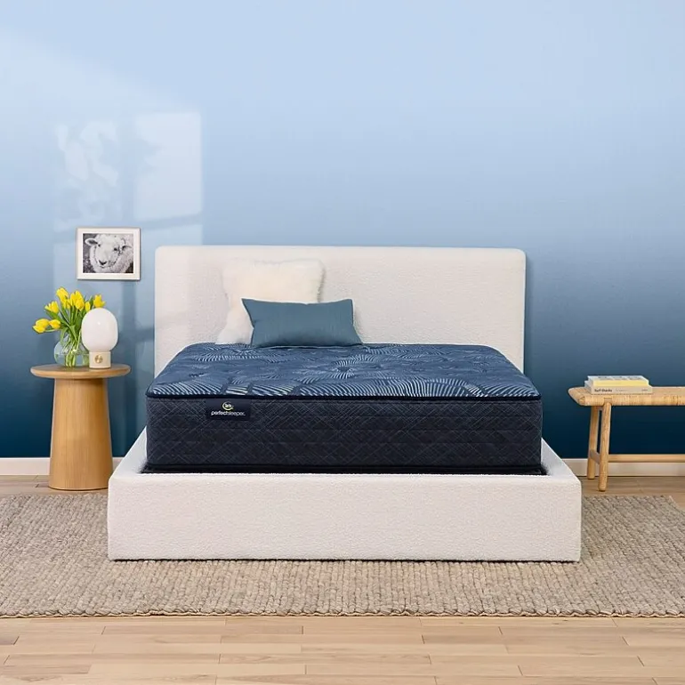Serta Perfect Sleeper Cobalt Calm 13.25" Plush Tight Top - Mattress + Box Spring