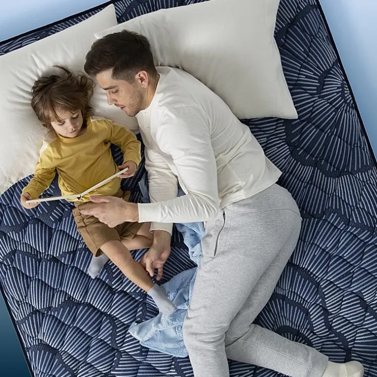 Serta Perfect Sleeper Cobalt Calm 13.25" Plush Tight Top - Mattress + Box Spring
