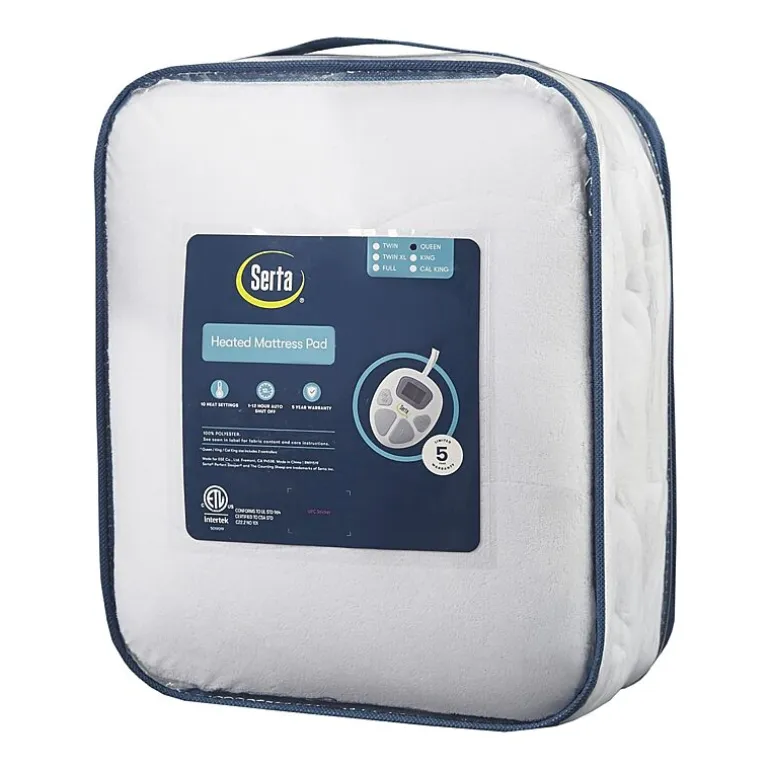 Serta Plush Heated Mattress Pad