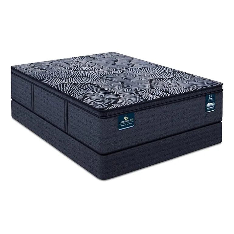 Serta Quilted Perfect Sleeper X Hybrid Lexton 14.25" Medium Pillow Top - Mattress + Box Spring