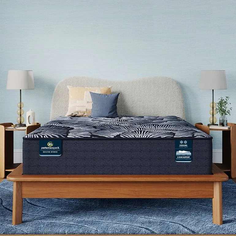 Serta Quilted Perfect Sleeper X Hybrid Knox 13.75" Plush Tight Top - Mattress + Box Spring