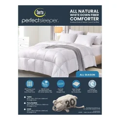 Serta 300 Thread Count All Seasons Warmth White Down Fiber Comforter