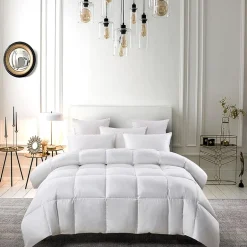 Serta 300 Thread Count All Seasons Warmth White Down Fiber Comforter