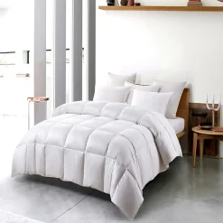 Serta 300 Thread Count All Seasons Warmth White Down Fiber Comforter