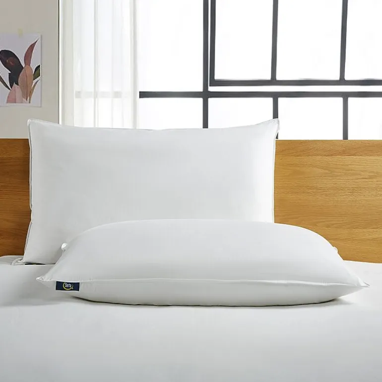 Serta White Goose Feather Back Sleeper 2-Pack Pillow