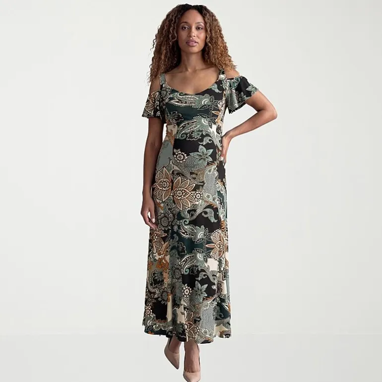 24seven Comfort Apparel Maternity Womens Maternity Boat Neck Sleeveless Shift Dress