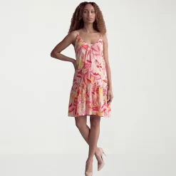 24seven Comfort Apparel Maternity Womens Maternity Scoop Neck Sleeveless Paisley A-Line Dress