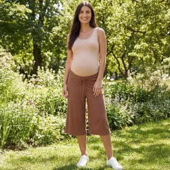 24seven Comfort Apparel Maternity Womens Maternity Pull-On Pant