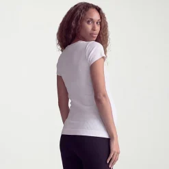 24seven Comfort Apparel Maternity Womens Maternity Round Neck Short Sleeve T-Shirt