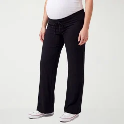 24seven Comfort Apparel Maternity Womens Maternity Pull-On Pant