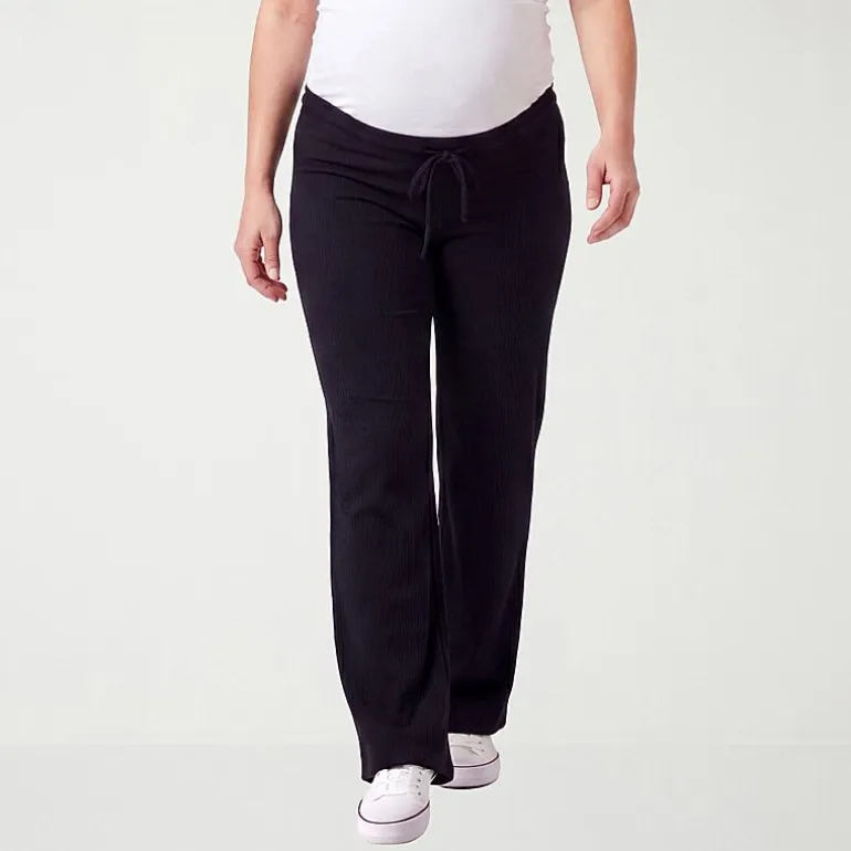 24seven Comfort Apparel Maternity Womens Maternity Pull-On Pant