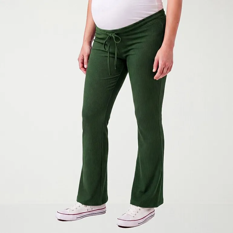 24seven Comfort Apparel Maternity Womens Maternity Pull-On Pant