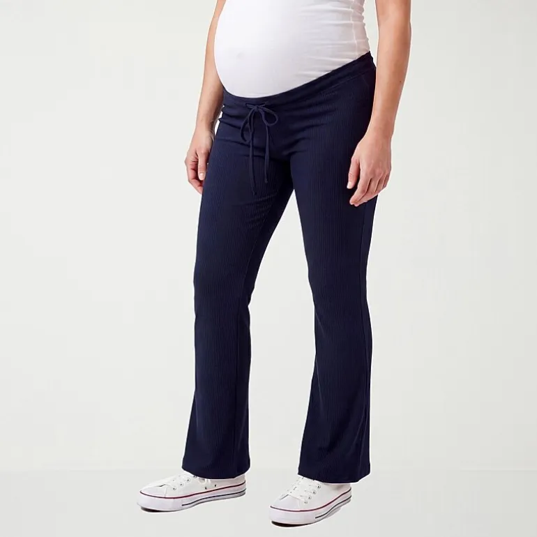 24seven Comfort Apparel Maternity Womens Maternity Pull-On Pant