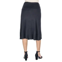 24seven Comfort Apparel Womens Maternity Mid Rise A-Line Skirt