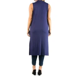 24seven Comfort Apparel Womens Plus Midweight Softshell Vest Jacket