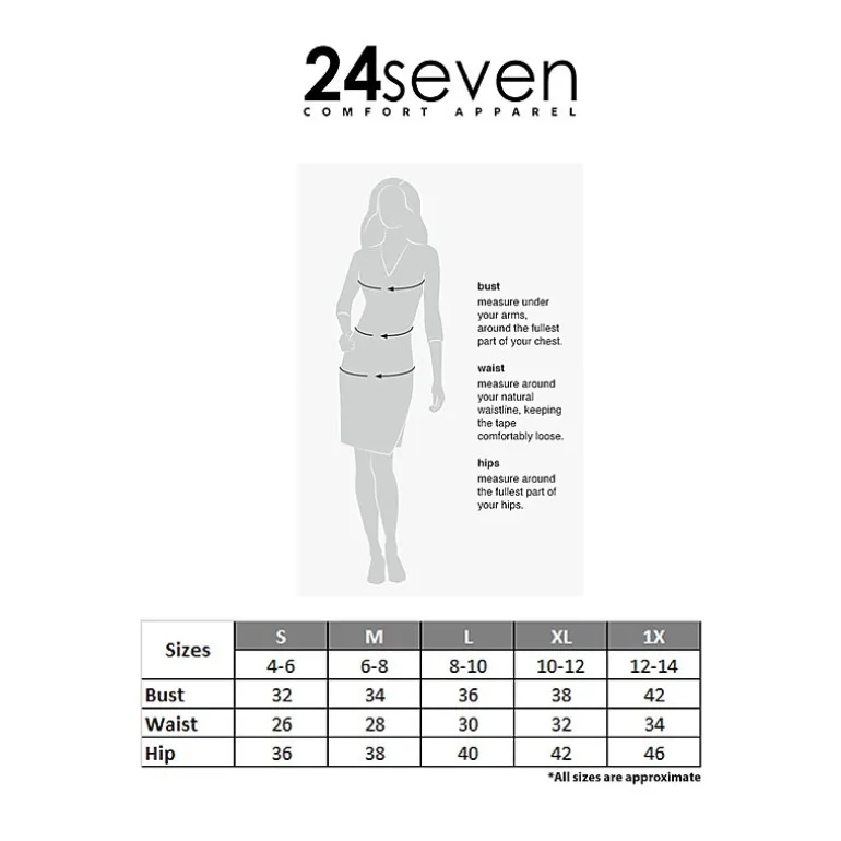24seven Comfort Apparel Womens Short Sleeve Wrap Dress