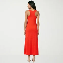 24seven Comfort Apparel Womens Scoop Neck Sleeveless Maxi Dress
