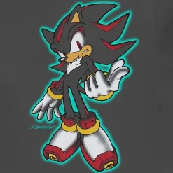 Shadow Little & Big Kid Boys Crew Neck Short Sleeve Regular Fit Sonic the Hedgehog Graphic T-Shirt