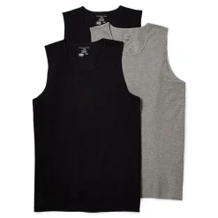 Shaquille O'Neal XLG™ Activated Cooling Mens Crew Neck Sleeveless 3 Pack Tall Tank