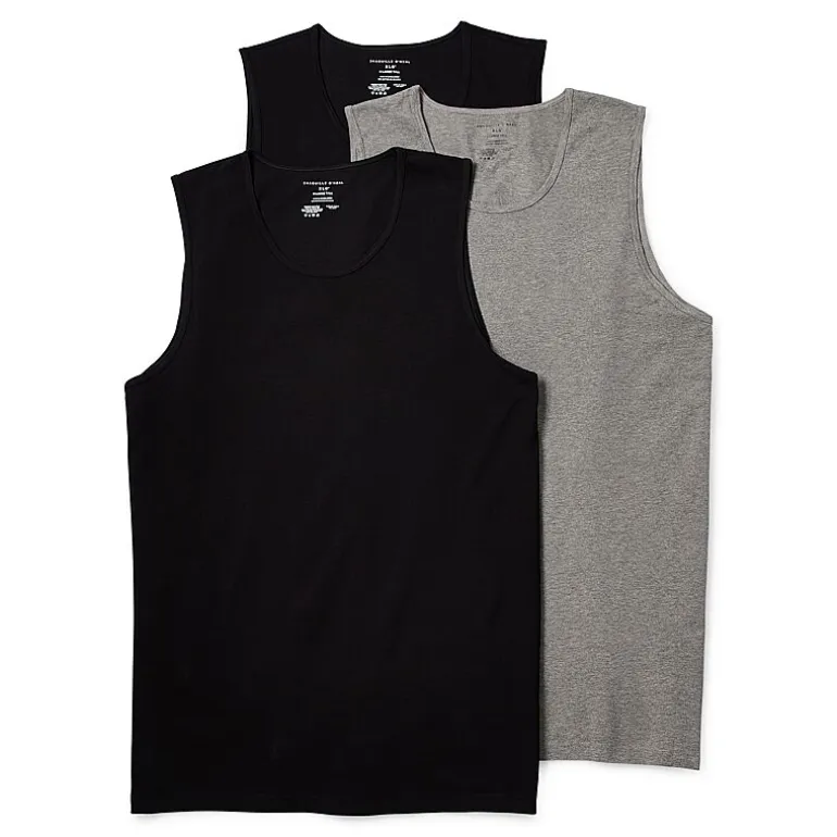 Shaquille O'Neal XLG™ Activated Cooling Mens Crew Neck Sleeveless 3 Pack Tall Tank