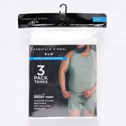 Shaquille O'Neal XLG™ Activated Cooling Mens Round Neck Sleeveless 3 Pack Big Tank