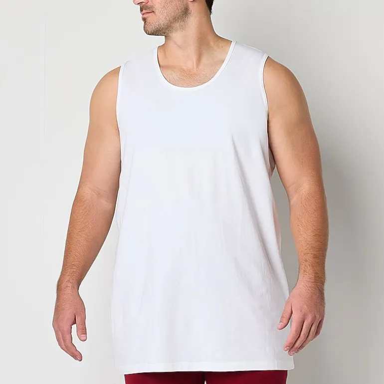 Shaquille O'Neal XLG™ Activated Cooling Mens Crew Neck Sleeveless 3 Pack Big and Tall Tank