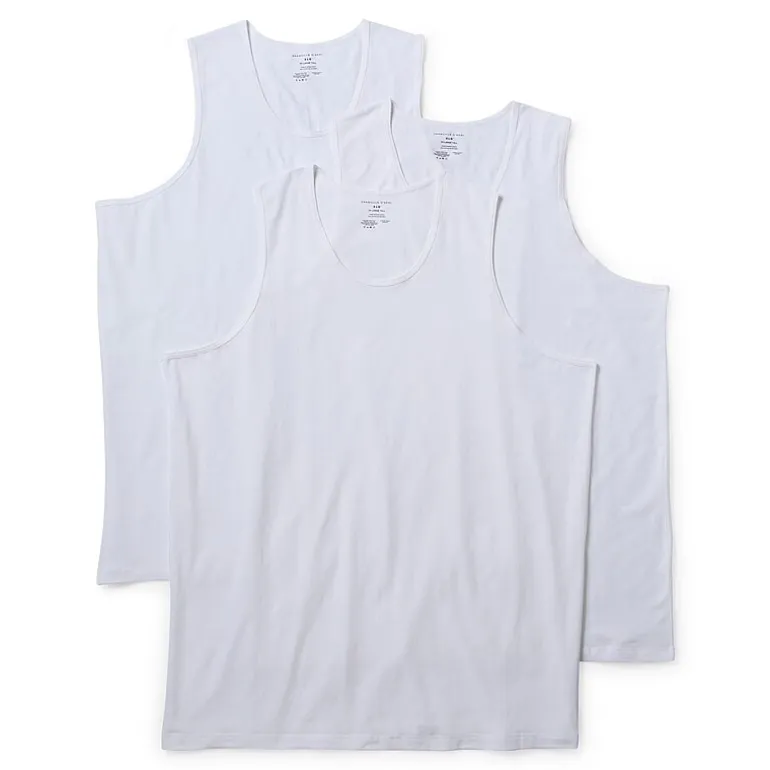 Shaquille O'Neal XLG™ Activated Cooling Mens Crew Neck Sleeveless 3 Pack Big and Tall Tank