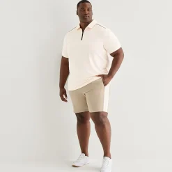 Shaquille O'Neal XLG™ Active Piped Big and Tall Mens Short Sleeve Polo Shirt