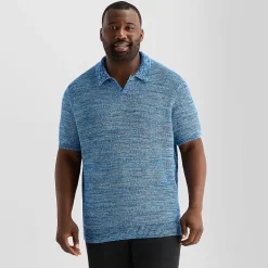 Shaquille O'Neal XLG™ Big and Tall Mens Short Sleeve Polo Sweater