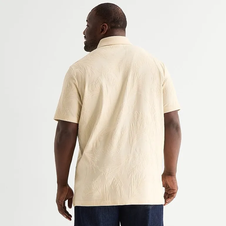 Shaquille O'Neal XLG™ Big and Tall Mens Regular Fit Short Sleeve Polo Shirt