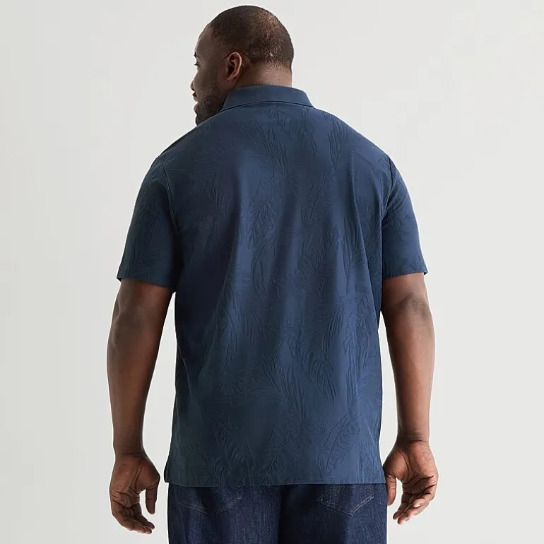 Shaquille O'Neal XLG™ Big and Tall Mens Regular Fit Short Sleeve Polo Shirt