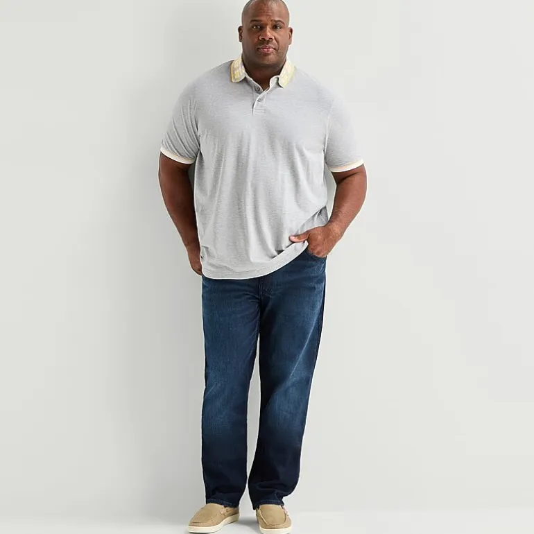 Shaquille O'Neal XLG™ Big and Tall Mens Regular Fit Short Sleeve Polo Shirt