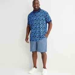 Shaquille O'Neal XLG™ Big and Tall Mens Regular Fit Short Sleeve Polo Shirt