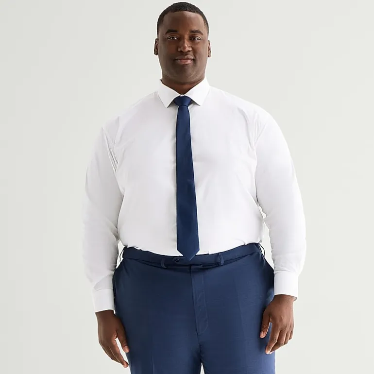 Shaquille O'Neal XLG™ Big And Tall Mens Button Down Dress Shirt + Tie Set