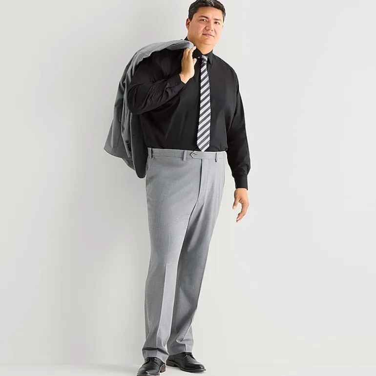 Shaquille O'Neal XLG™ Big And Tall Mens Button Down Dress Shirt + Tie Set