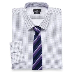 Shaquille O'Neal XLG™ Big And Tall Mens Button Down Dress Shirt + Tie Set