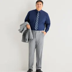 Shaquille O'Neal XLG™ Big And Tall Mens Button Down Dress Shirt + Tie Set