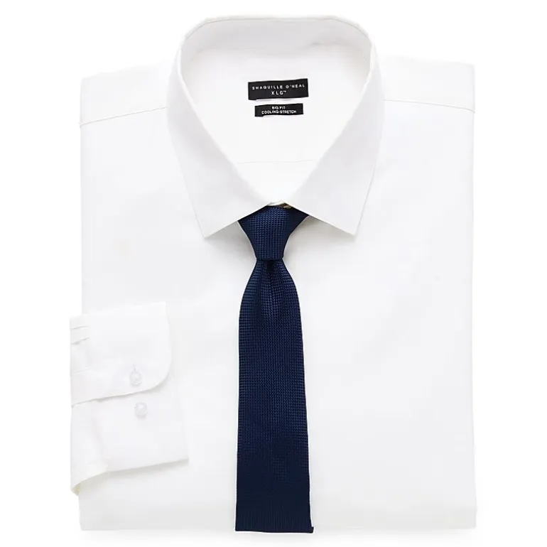 Shaquille O'Neal XLG™ Big And Tall Mens Button Down Dress Shirt + Tie Set