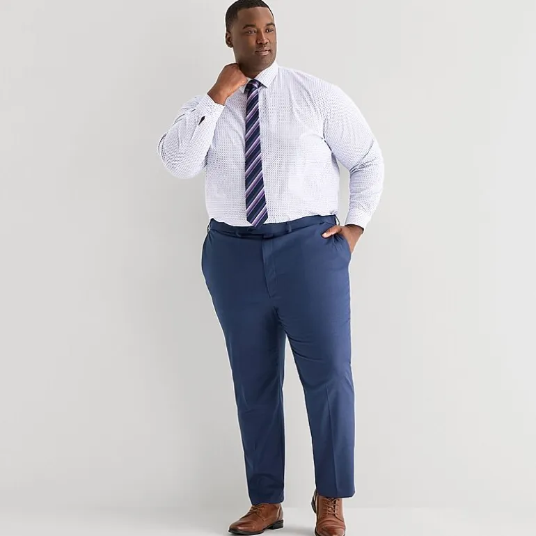 Shaquille O'Neal XLG™ Big And Tall Mens Button Down Dress Shirt + Tie Set