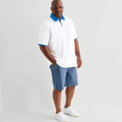 Shaquille O'Neal XLG™ Big Mens Short Sleeve Polo Shirt