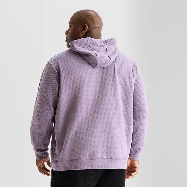 Shaquille O'Neal XLG™ Double Knit Pique Mens Long Sleeve Active Big and Tall Hoodie