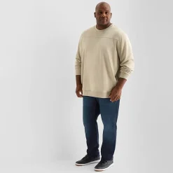 Shaquille O'Neal XLG™ Double Knit Mens Round Neck Long Sleeve Big and Tall Sweatshirt