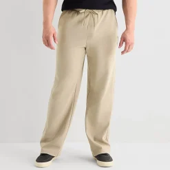 Shaquille O'Neal XLG™ Double Knit Mens Straight Mid Rise Classic Fit Big and Tall Track Pant