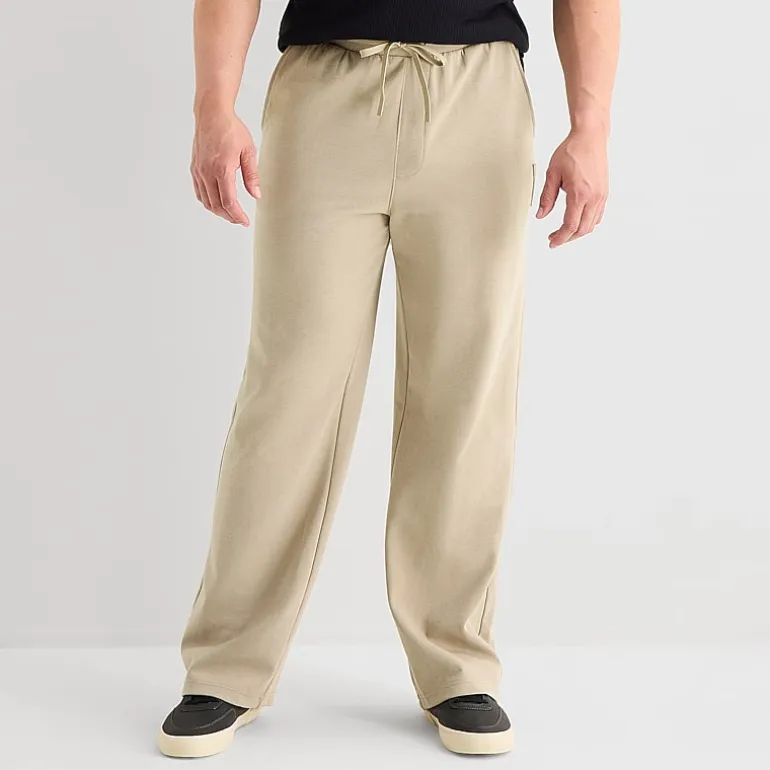 Shaquille O'Neal XLG™ Double Knit Mens Straight Mid Rise Classic Fit Big and Tall Track Pant